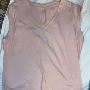 Freely Women's Light Pink V-Neck Tank Top